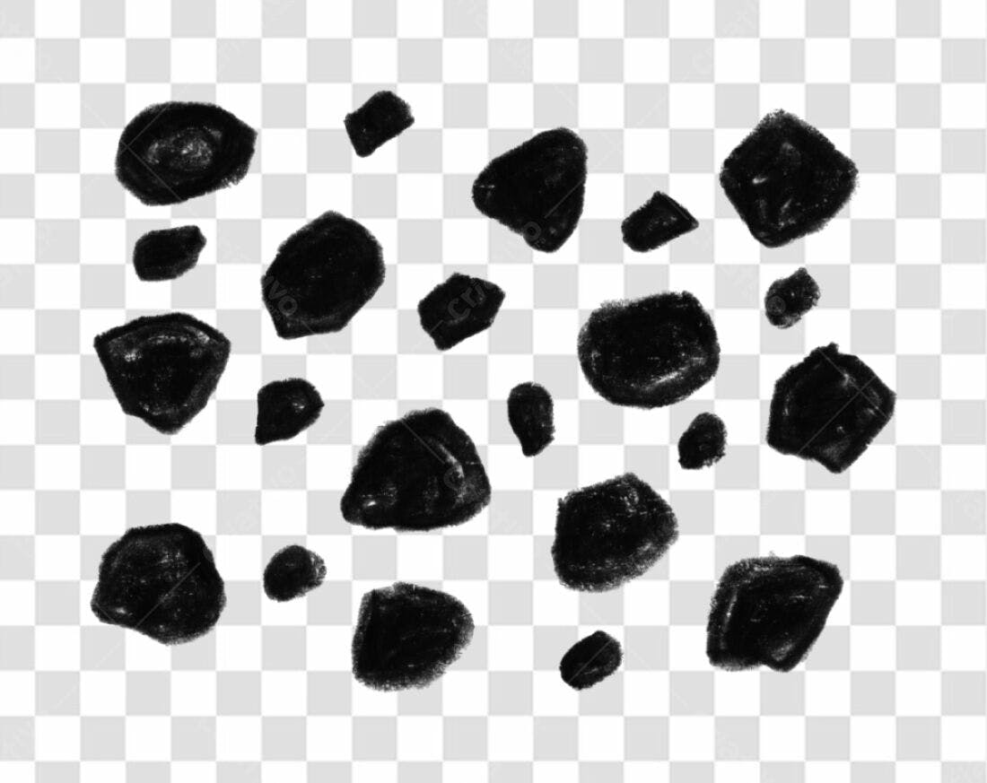 PNG Padrão Abstrato em Preto e Branco com fundo transparente