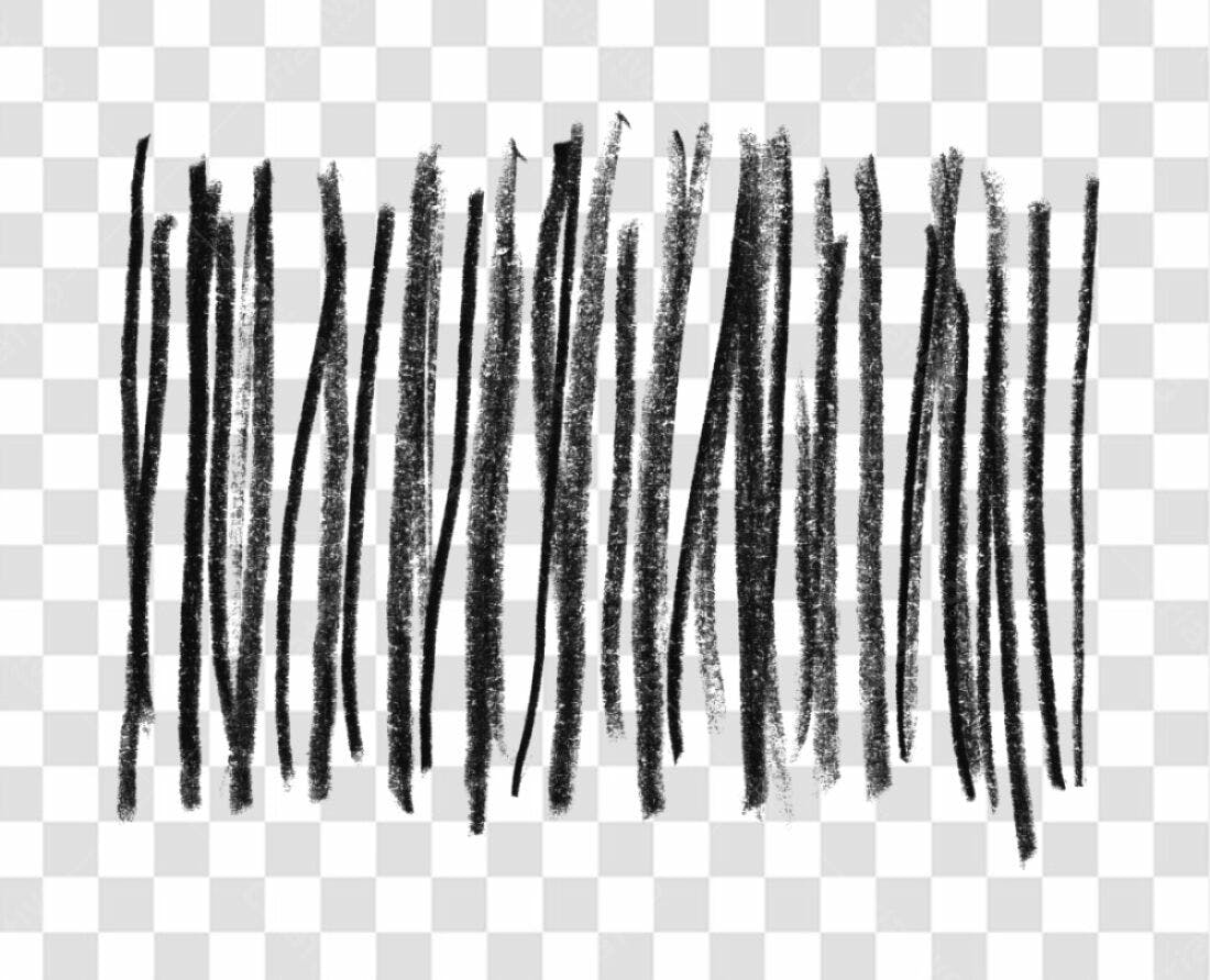 PNG Elementos gráficos abstratos preto e branco com fundo transparente