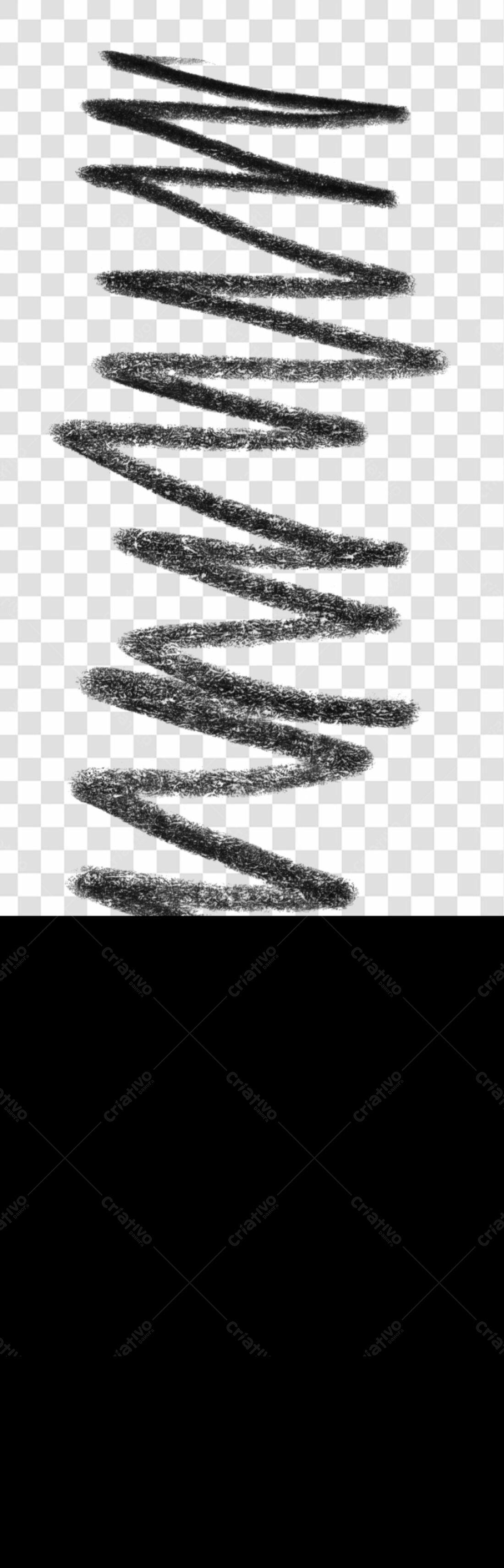 PNG Elementos gráficos abstratos em preto