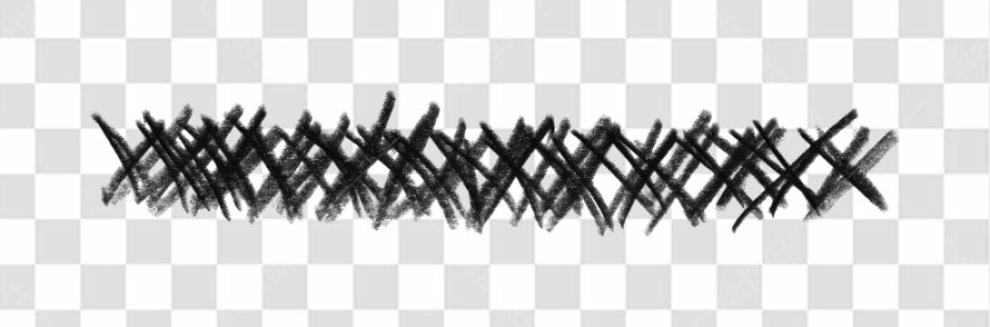 Divisor PNG com fundo transparente traços pretos