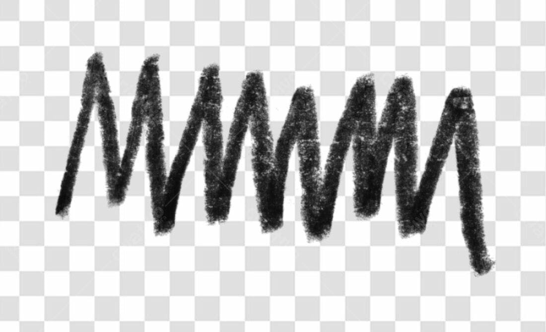 PNG Traços pretos para design com fundo transparente