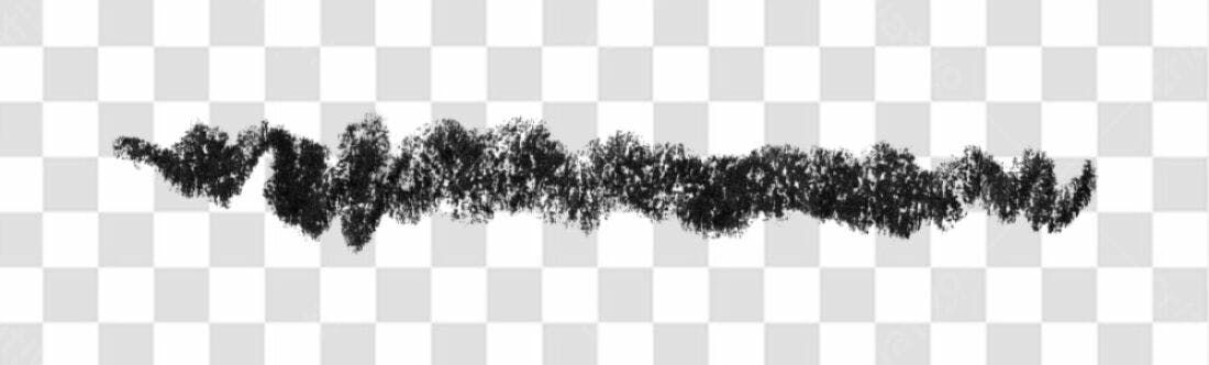 Banner abstrato preto PNG com fundo transparente