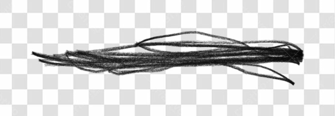 PNG Elemento gráfico abstrato traços pretos com fundo transparente