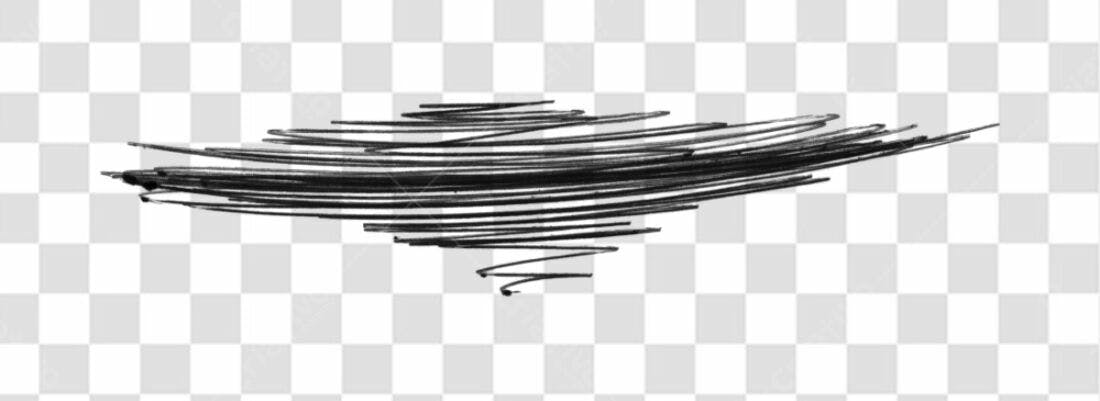 Banner abstrato com traços PNG com fundo transparente
