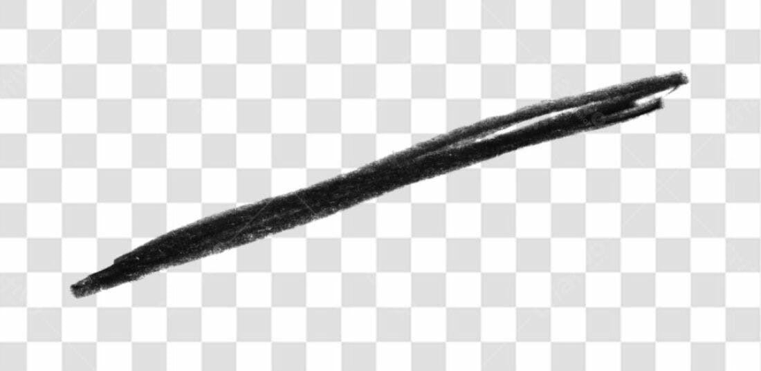Elemento gráfico traço preto PNG com fundo transparente