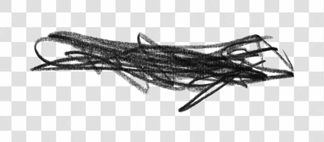 PNG Elemento gráfico abstrato preto com fundo transparente