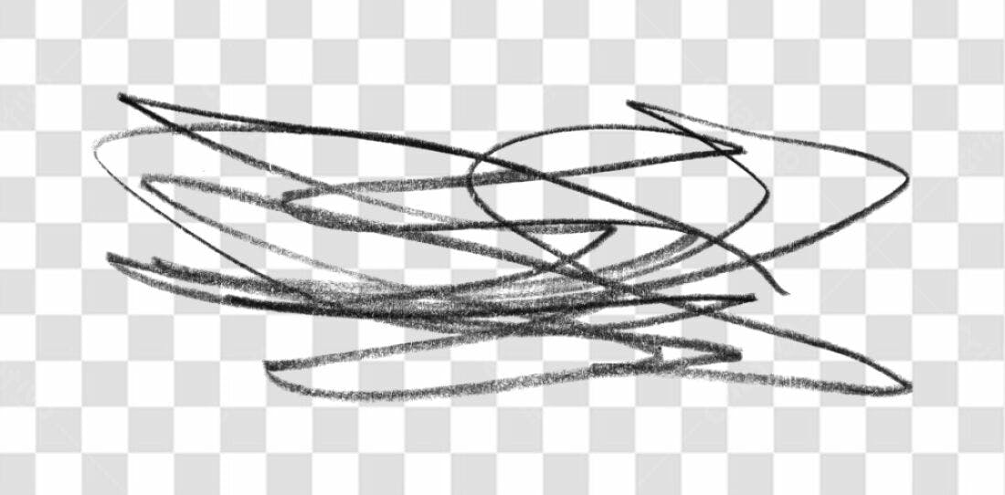 PNG Elemento gráfico abstrato preto e branco com fundo transparente