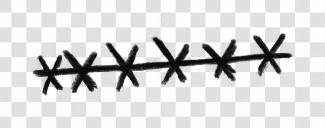 Divisor PNG com fundo transparente estilo grunge