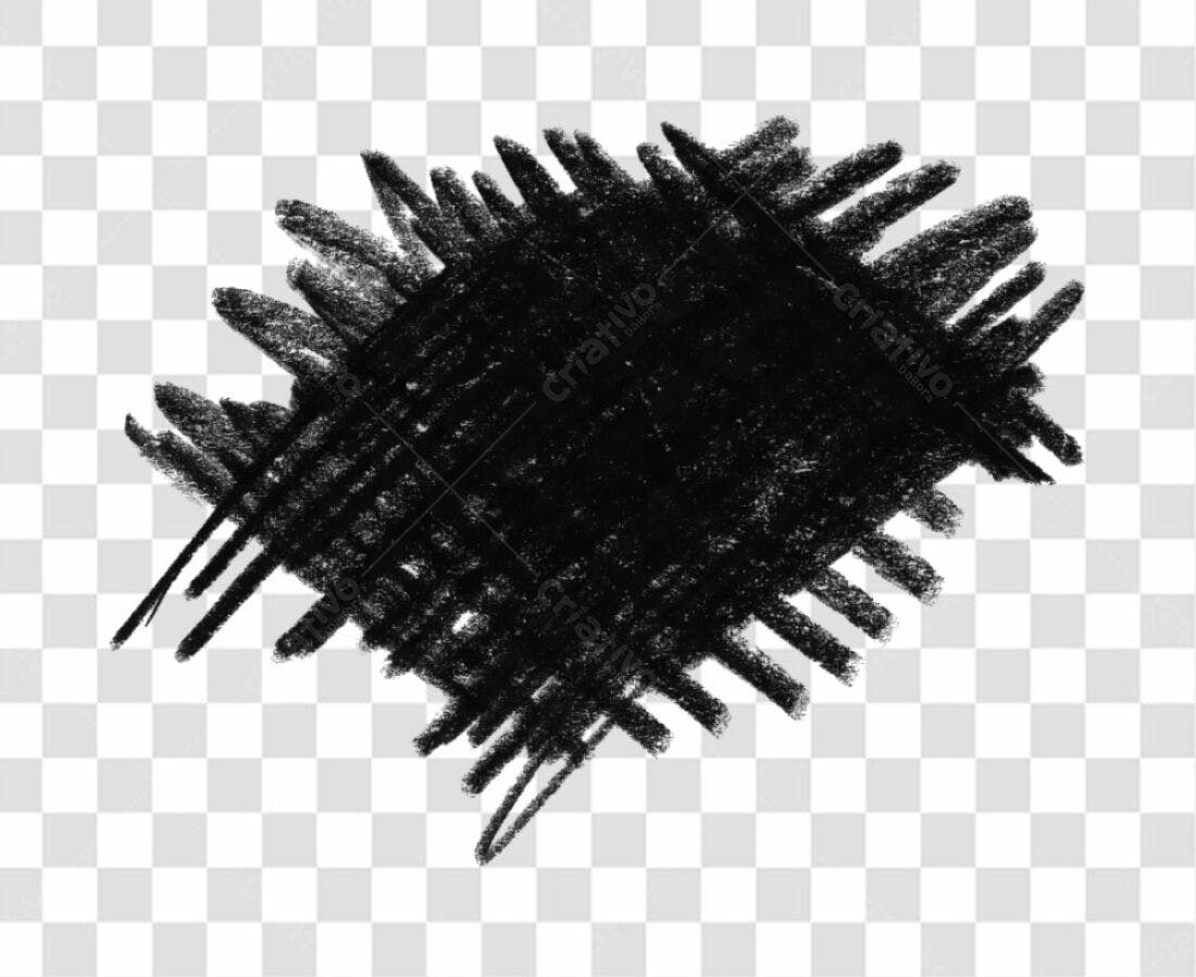 Banner Preto Textura Grunge PNG com fundo transparente