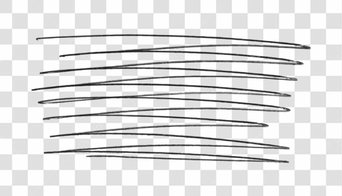 PNG Elemento gráfico abstrato linhas pretas fundo transparente