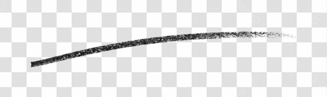 Elemento gráfico traço preto PNG com fundo transparente
