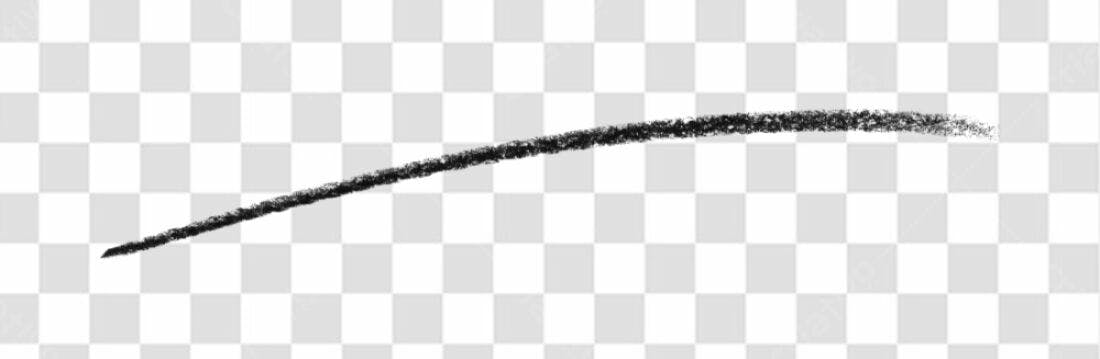 Elemento gráfico Risco de giz preto PNG com fundo transparente