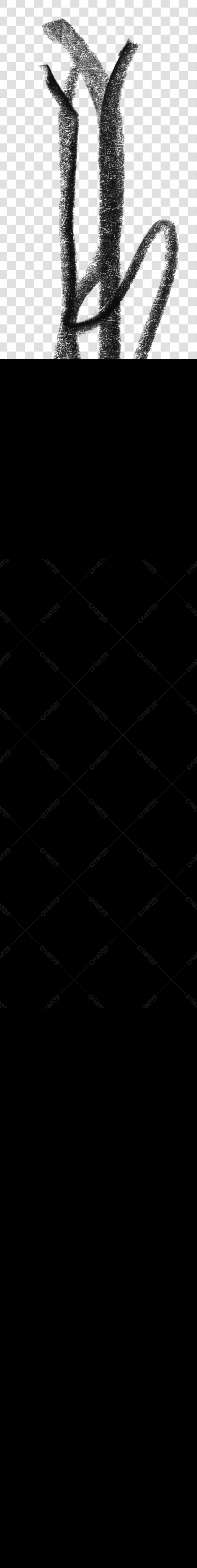 Logo PNG com fundo transparente estilo grafite