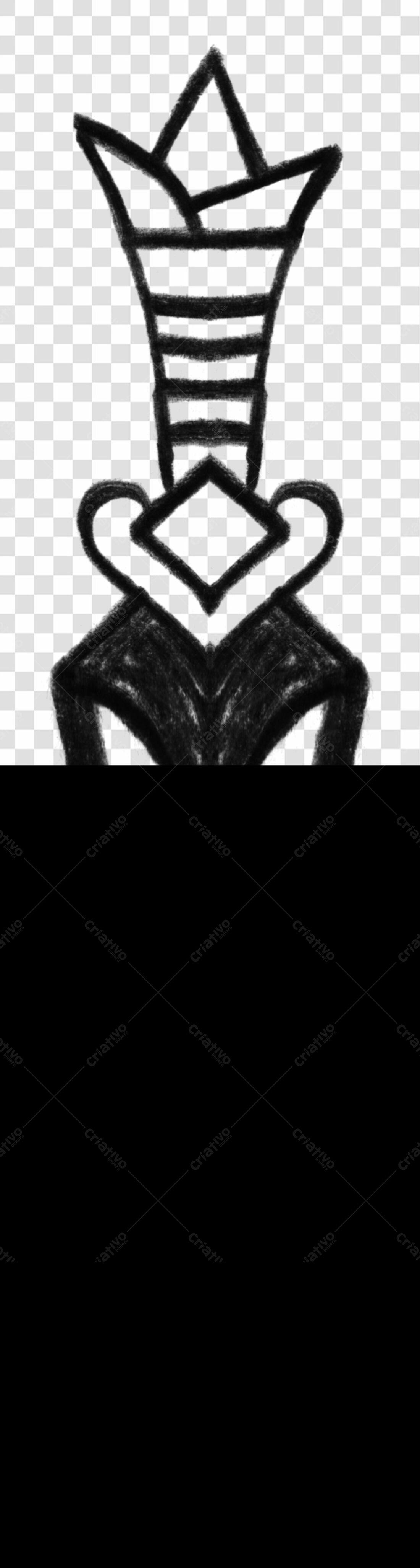 Logo minimalista coroa PNG com fundo transparente