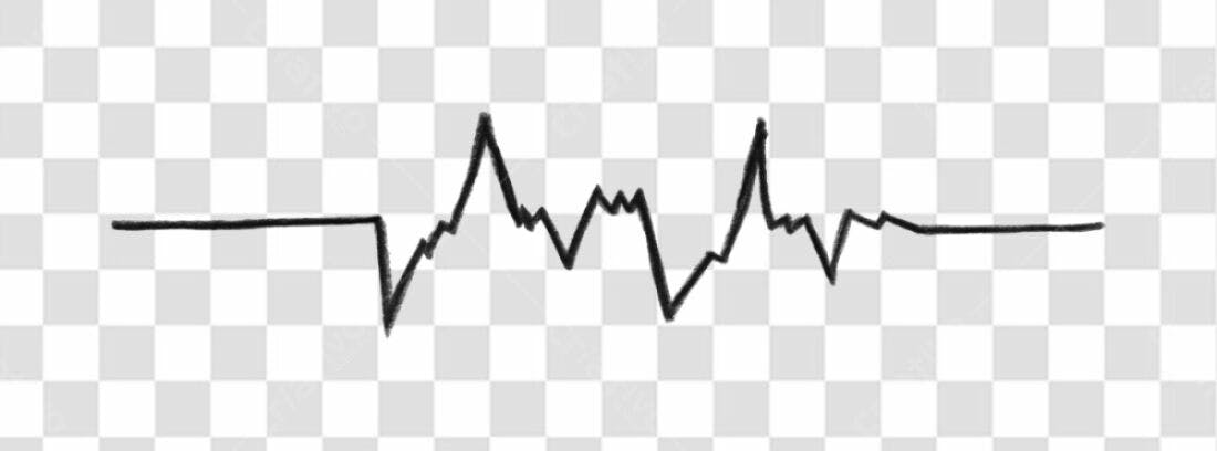 PNG Elemento gráfico linha de pulso com fundo transparente
