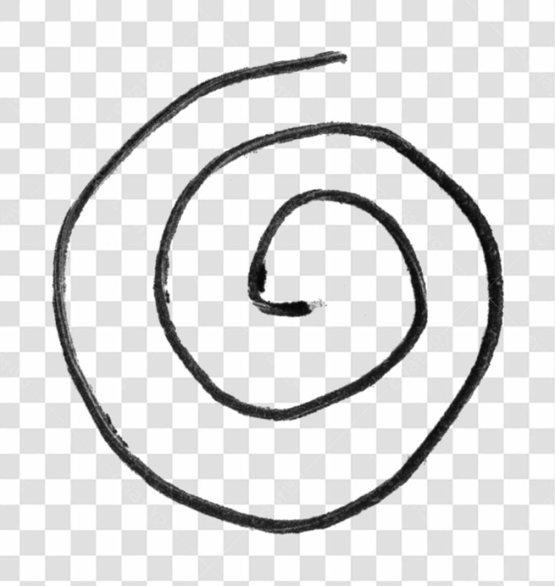 Elemento espiral PNG com fundo transparente