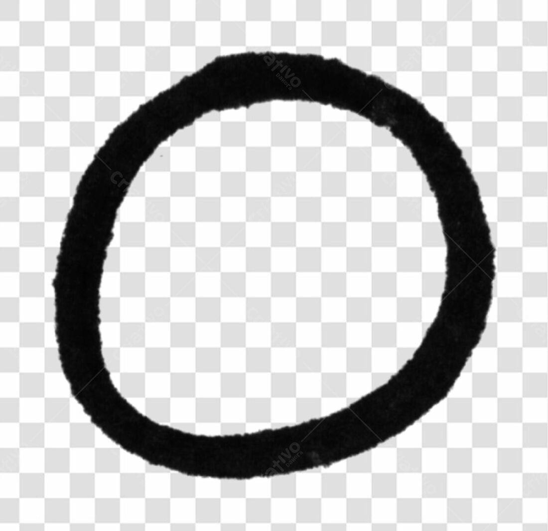 Moldura Circular PNG com fundo transparente