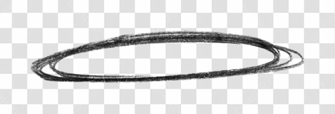 Elemento gráfico oval PNG com fundo transparente