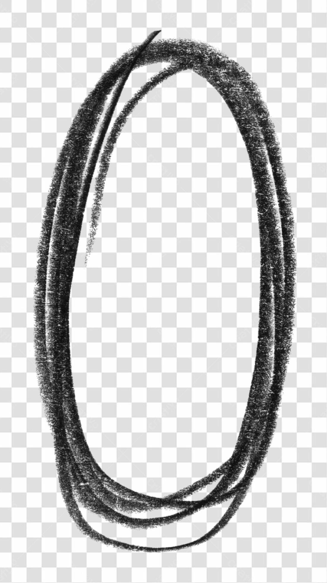 Moldura PNG com fundo transparente estilo giz