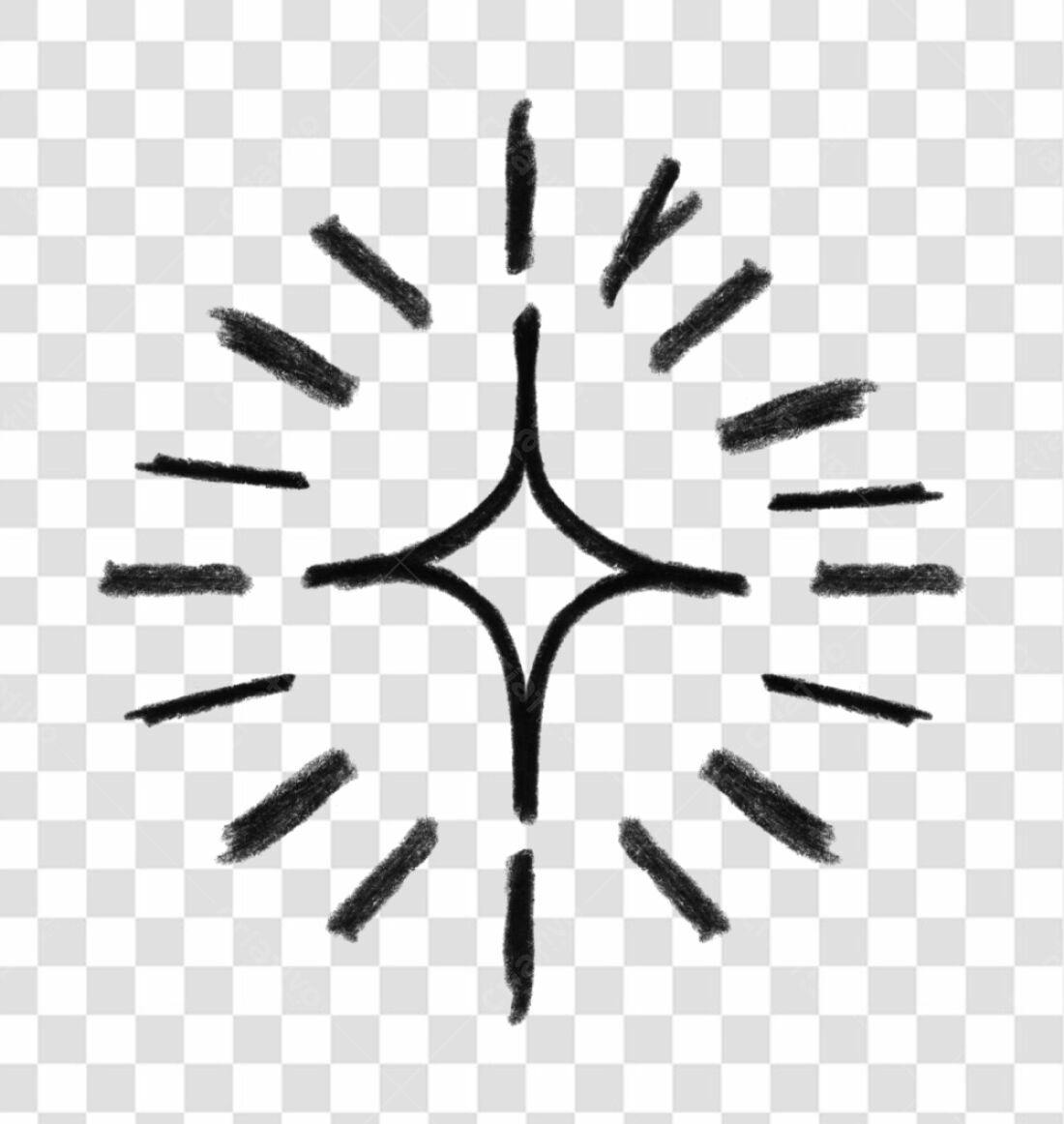 Icone PNG estrela brilho com fundo transparente