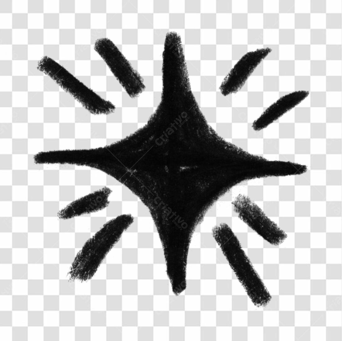 Elemento gráfico Estrela PNG com fundo transparente