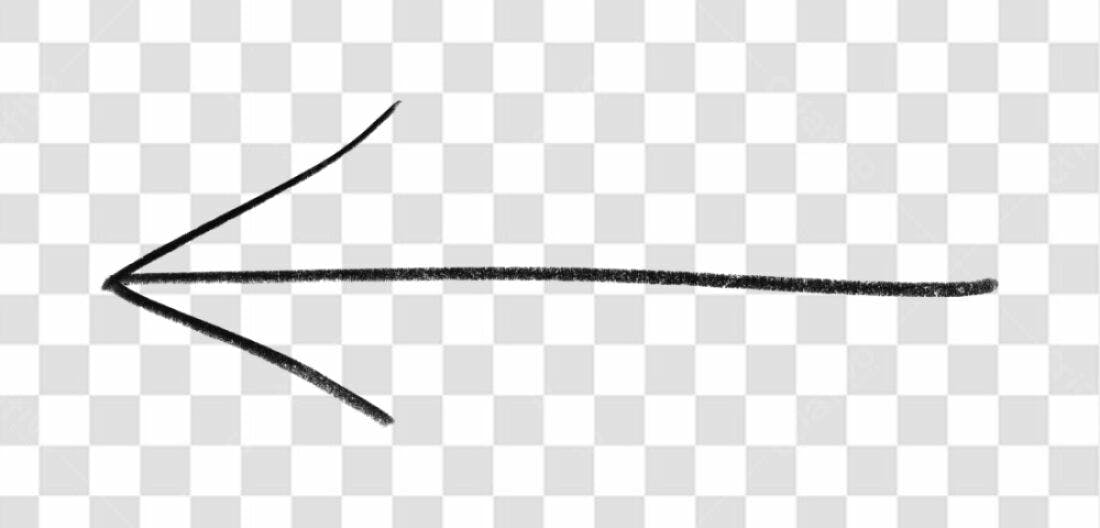 Seta esquerda PNG com fundo transparente