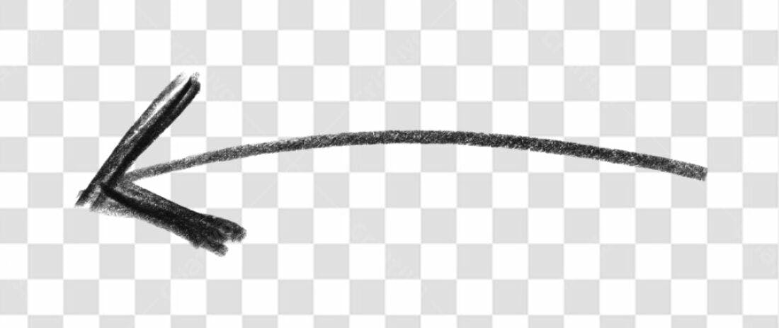 Elemento gráfico seta PNG com fundo transparente