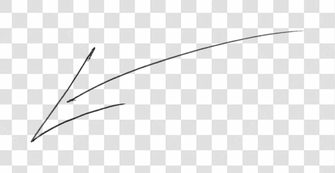 Elemento gráfico seta PNG com fundo transparente