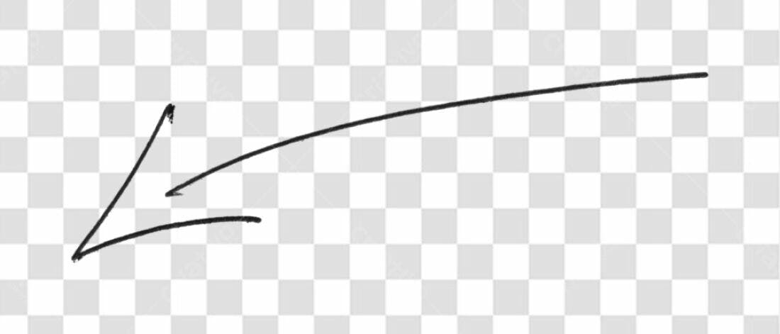 Elemento gráfico seta PNG com fundo transparente