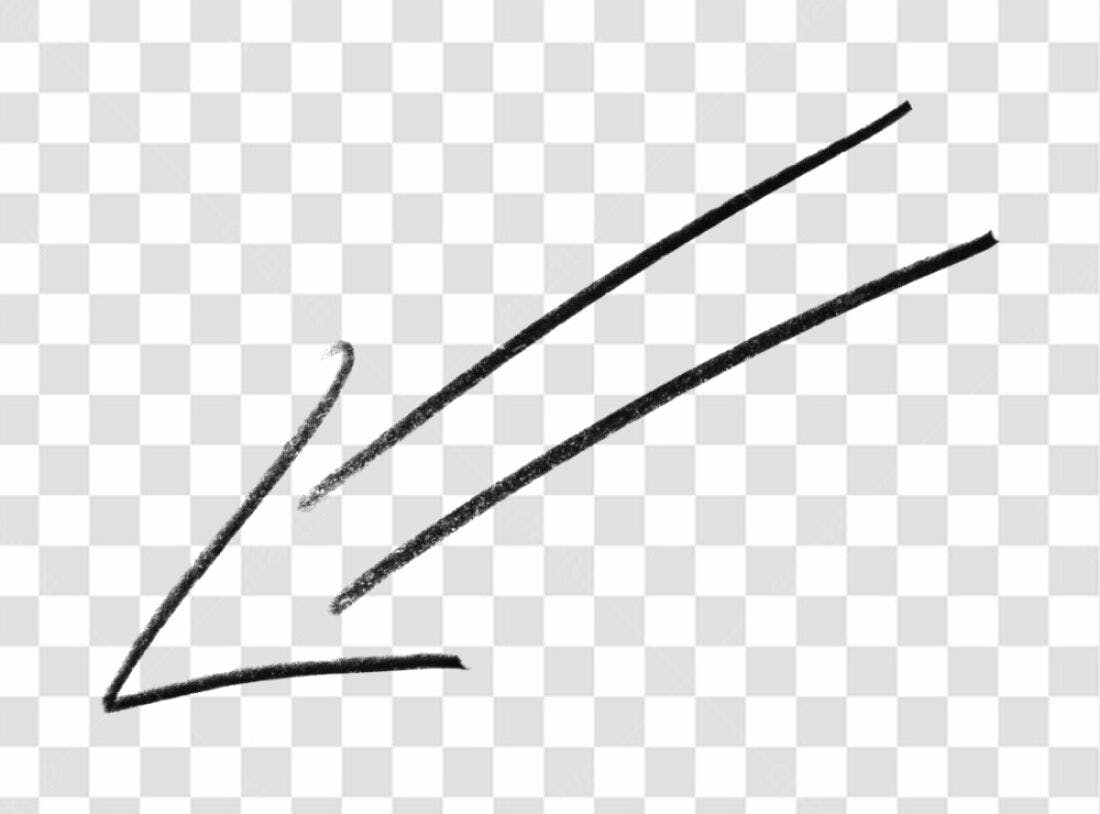 Flecha apontando para baixo PNG com fundo transparente