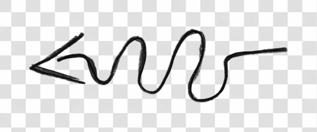 Elemento gráfico seta PNG com fundo transparente