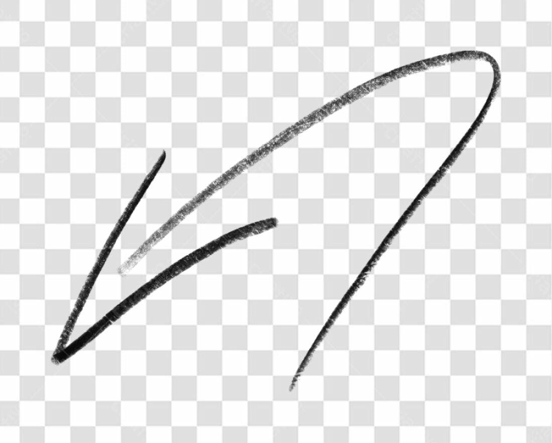 Flecha PNG com fundo transparente para design