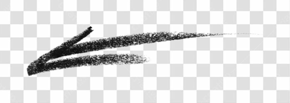 Elemento gráfico seta PNG com fundo transparente