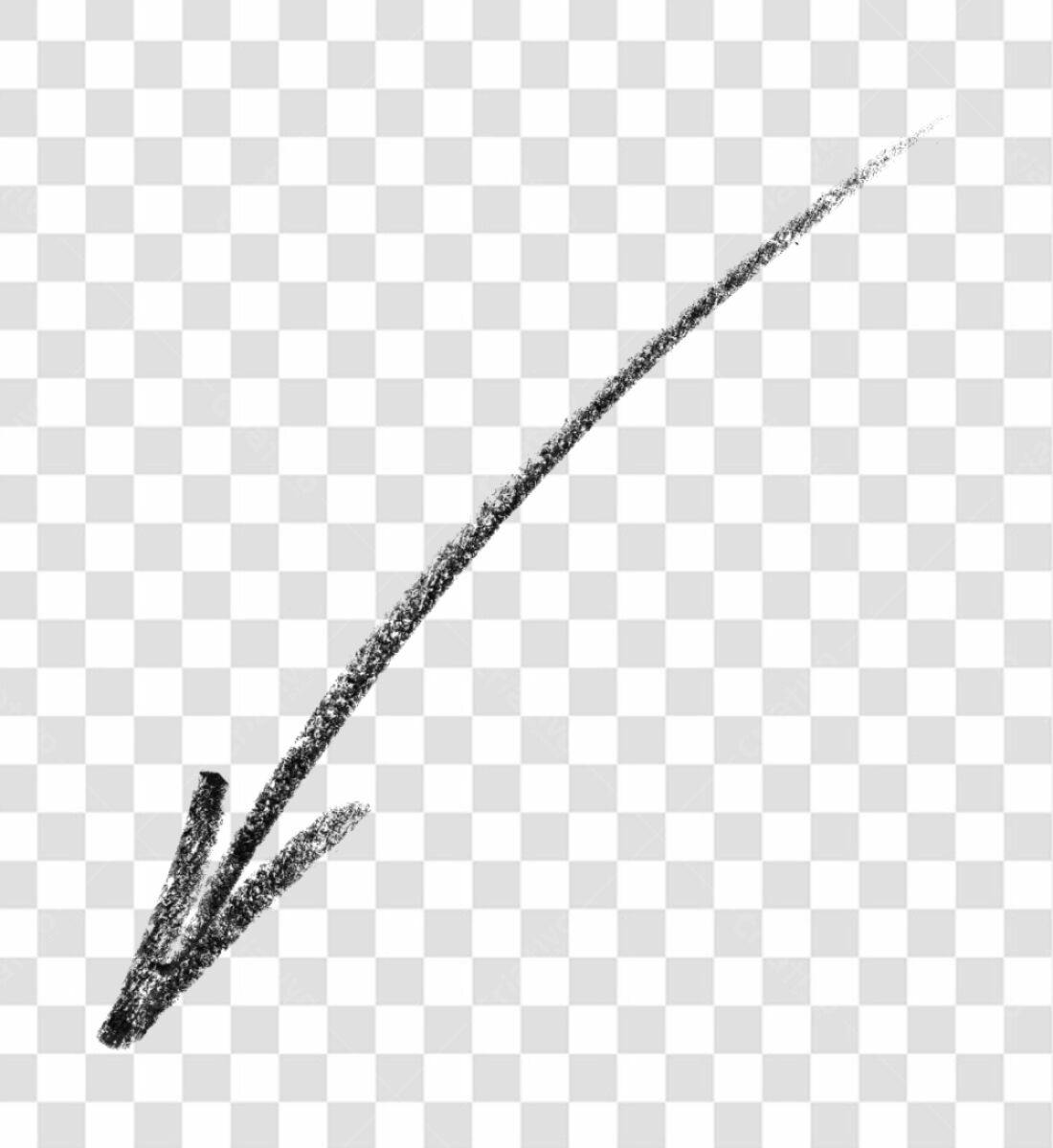 Flecha giz PNG com fundo transparente