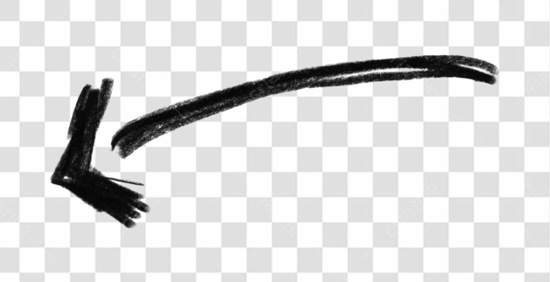 Elemento gráfico seta PNG com fundo transparente