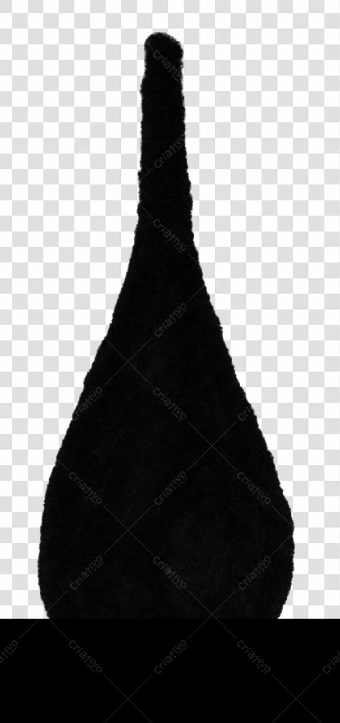 Elemento decorativo Preto PNG com fundo transparente