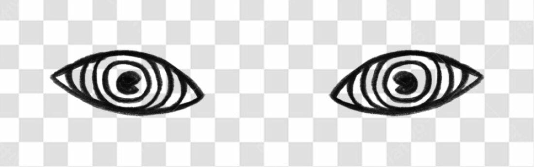 Elementos gráficos Olhos PNG com fundo transparente