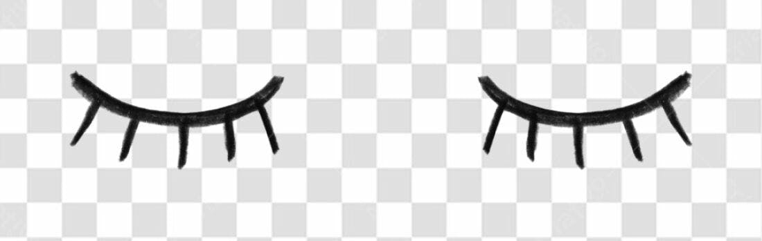 Elementos gráficos Olhos Fechados PNG com fundo transparente
