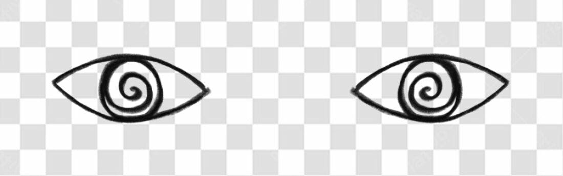 Logo minimalista Olhos PNG com fundo transparente