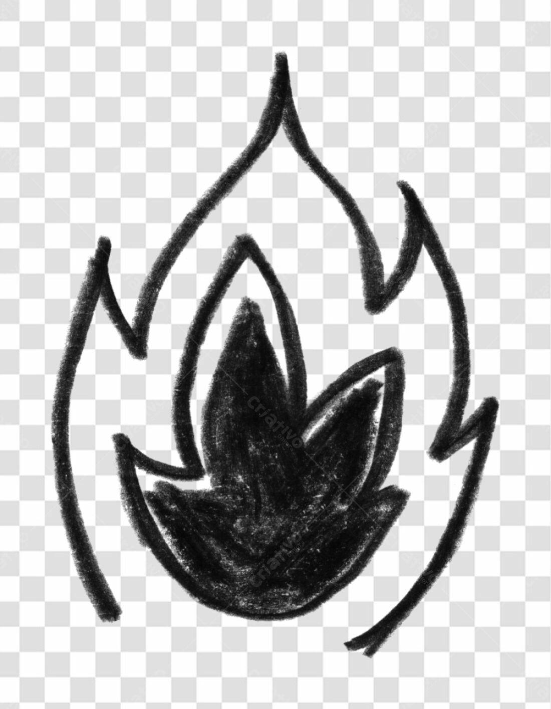 Logo Chama PNG com fundo transparente
