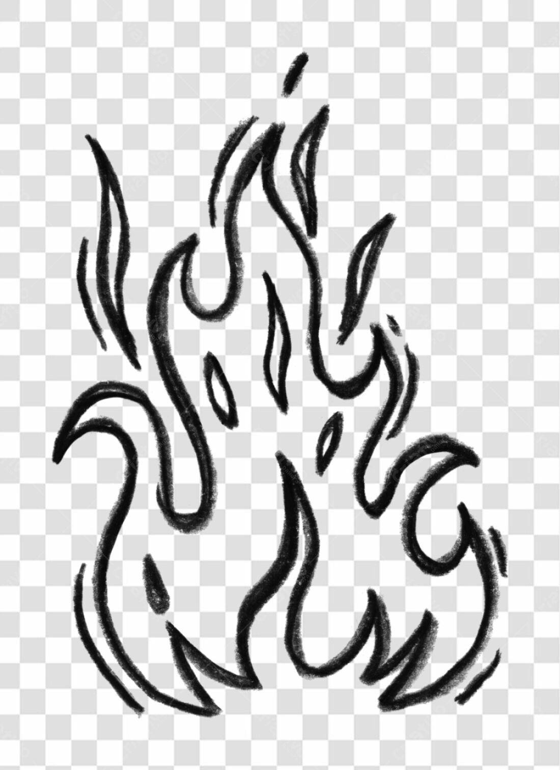 Logo PNG com fundo transparente Chama Abstrata