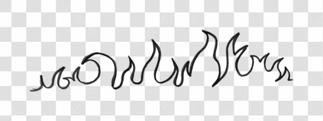 Elemento decorativo Chamas PNG com fundo transparente