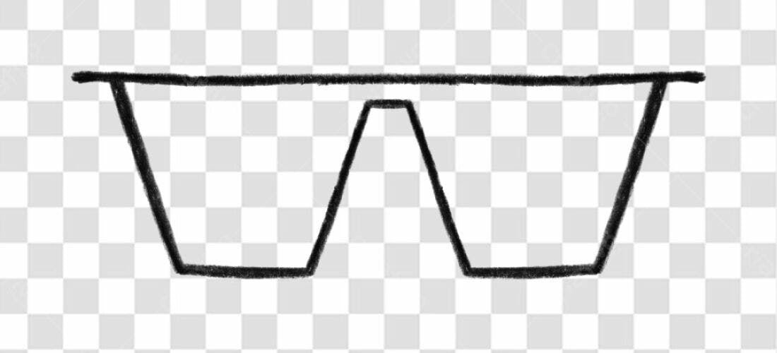 Ícone óculos PNG com fundo transparente