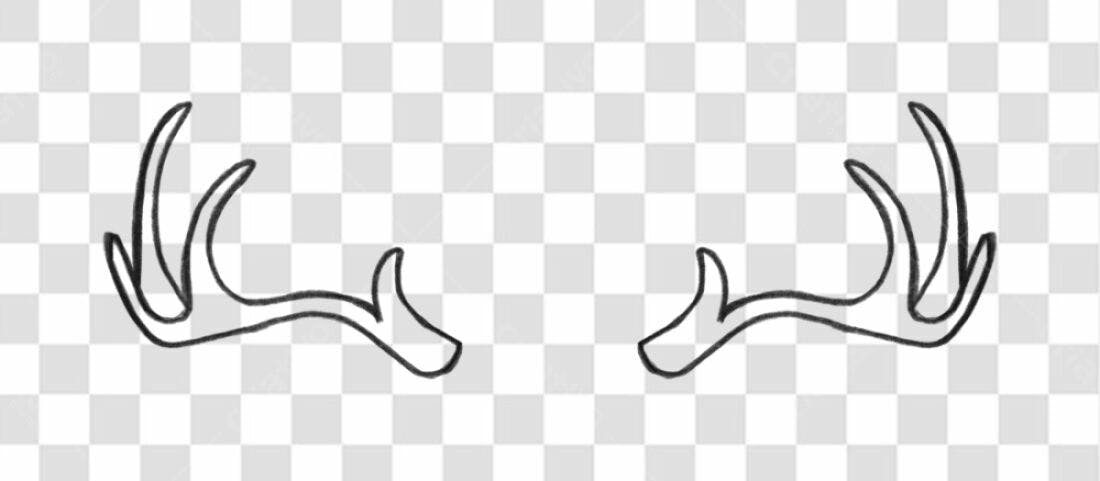 PNG Decoracao Natalina Chifres de Rena com fundo transparente