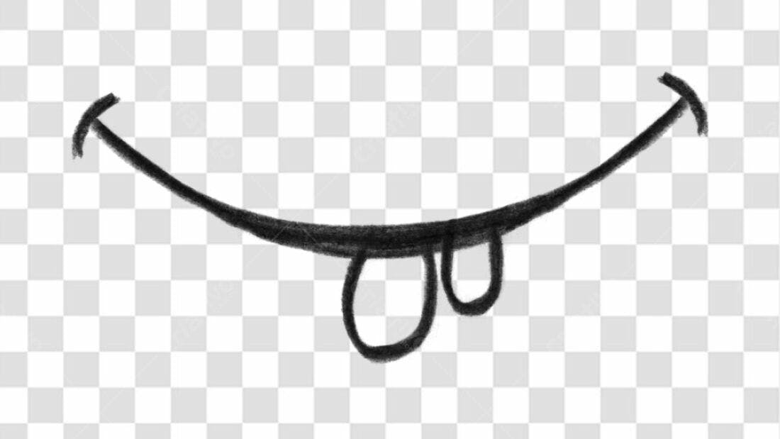 Elemento PNG Boca Sorrindo com Lingua PNG com fundo transparente