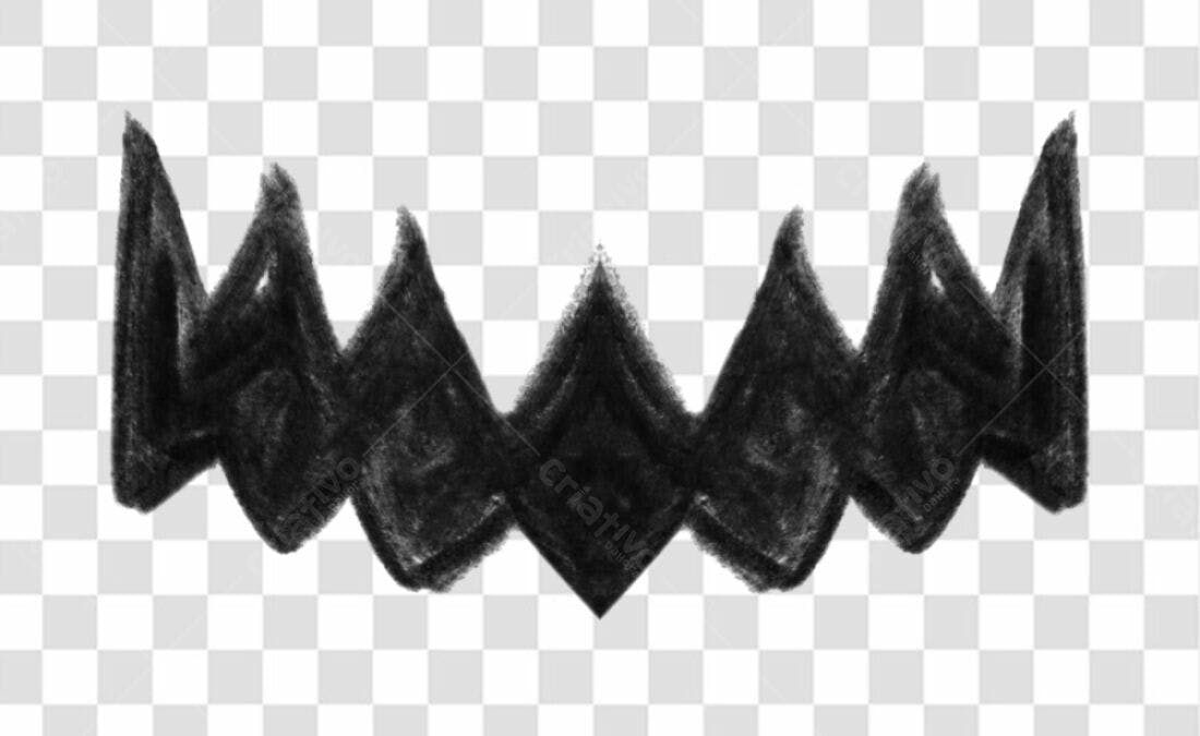 Banner coroa abstrata PNG com fundo transparente