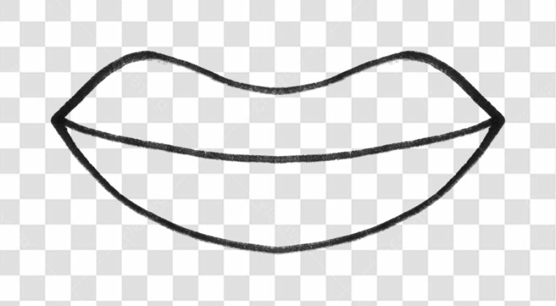 Logo Minimalista Boca PNG com fundo transparente