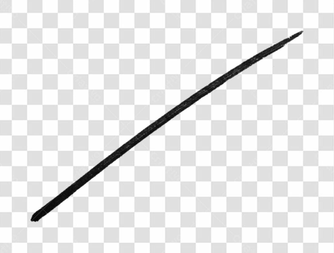 Elemento gráfico Risco Preto PNG com fundo transparente