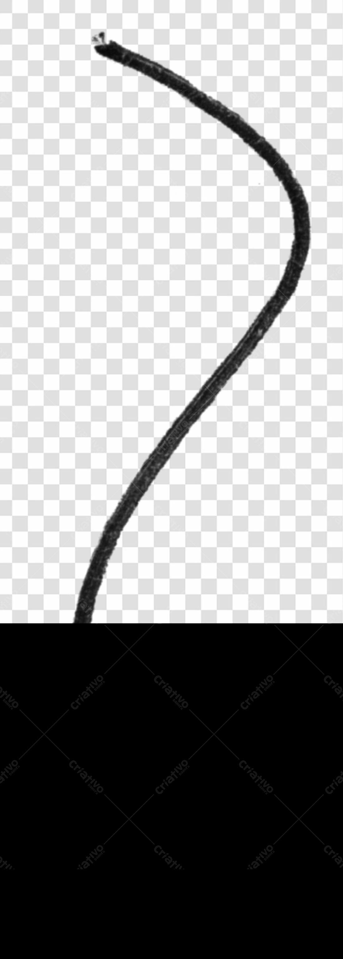 Elemento gráfico linha preta PNG com fundo transparente
