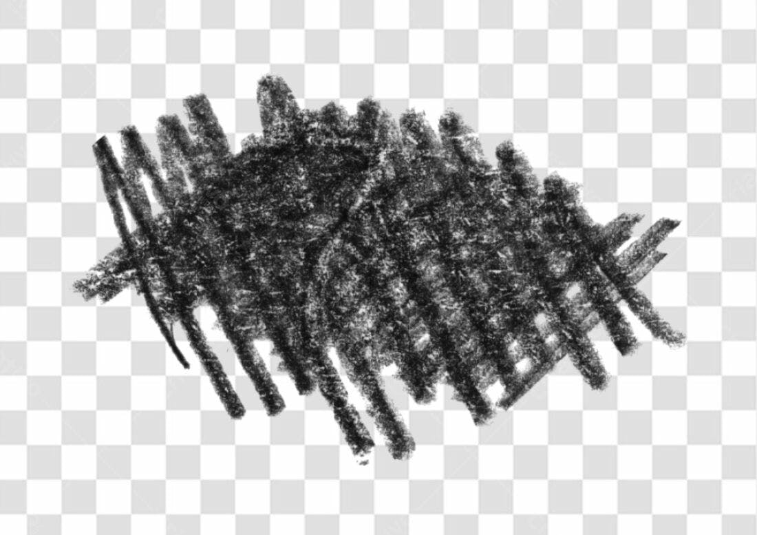 PNG Textura de giz preto com fundo transparente
